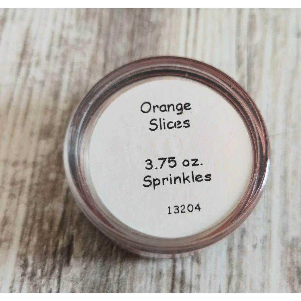 Pink Zebra Sprinkles Orange Slices Wax Melt Sample Jar 1-1/8 oz including Jar